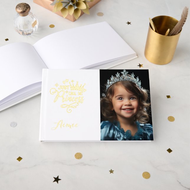 Pageant Princess Foil Guest Book (Front Open)