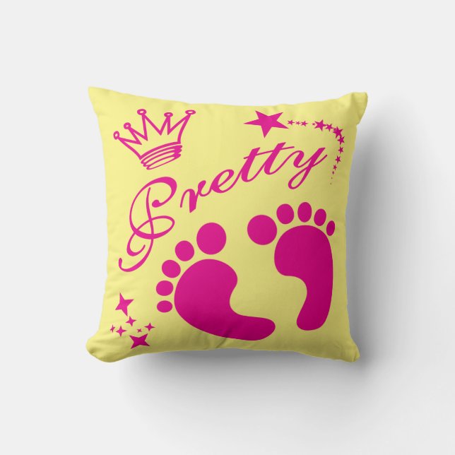 Pageant Princess, Pretty Feet Cushion (Front)