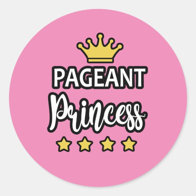 Pageant Princess Stickers (Front)