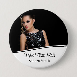 Pageant Queen  7.5 Cm Round Badge