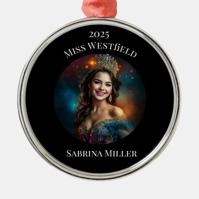 Pageant Queen Christmas Ornament (Front)