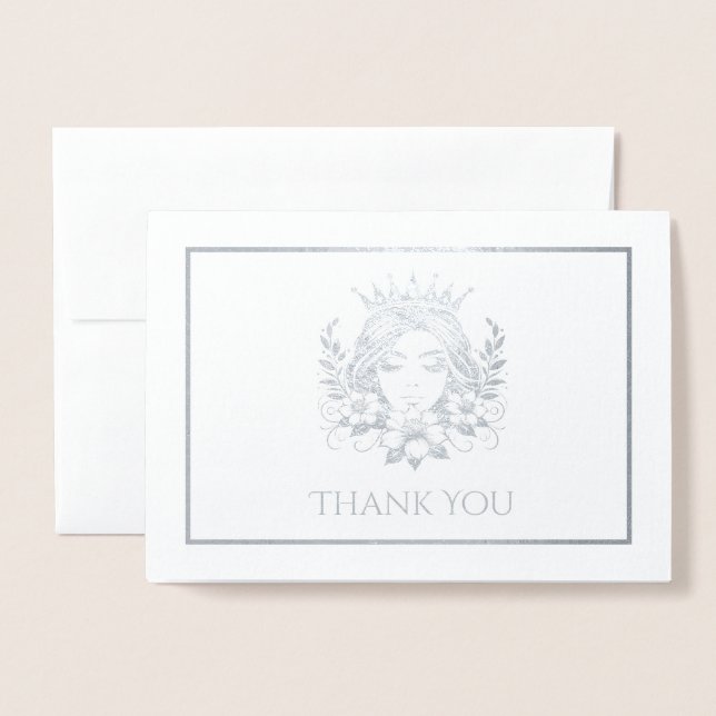 Pageant Queen Crown  Foil Card (Front With Envelope)