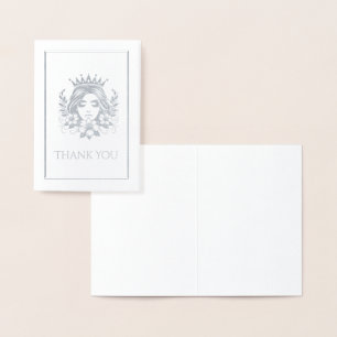 Pageant Queen Crown Mini Foil Card