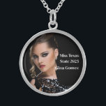 Pageant Queen Sterling Silver Necklace<br><div class="desc">This charming,  sterling silver necklace is shown with a sample photo and title text.
Customise this item and change the sample photo and sample text to yours.
Customise with this template.


Licensed Image</div>