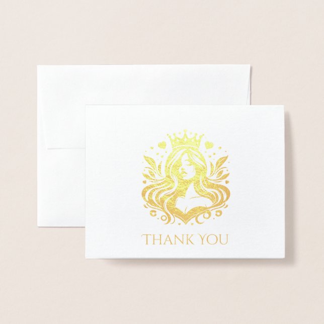Pageant Queen Thank You Card (Front With Envelope)