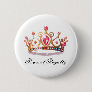 Pageant Royalty Button Pin