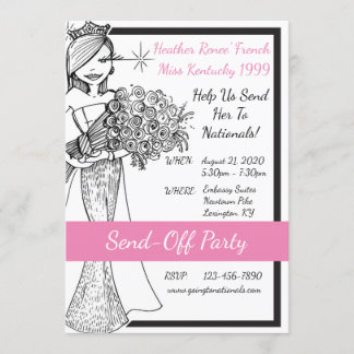Pageant Send-Off by Heather French Henry Invitation