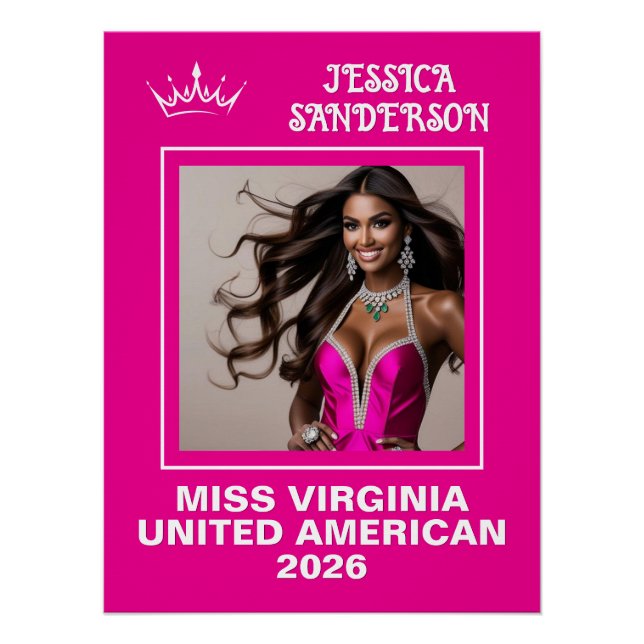 Pageant Send-Off Titleholder Door Poster (Front)