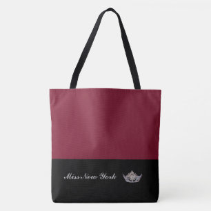 Pageant Silver Crown Tote Bag-Large Wine Bag