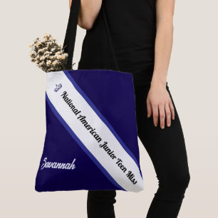 Pageant Tote Bag Custom Sash Crown Pageants