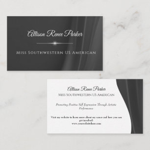 Pageant Wave Custom Starburst Business Card