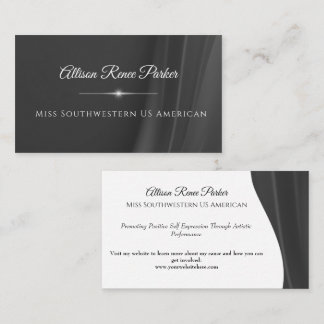 Pageant Wave Custom Starburst Business Card