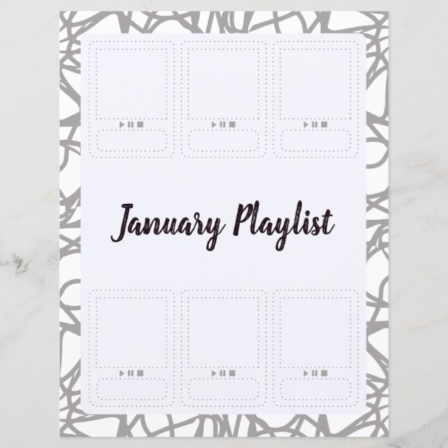 Pages for Diary, Fanbook, Bullet Journal (Front)