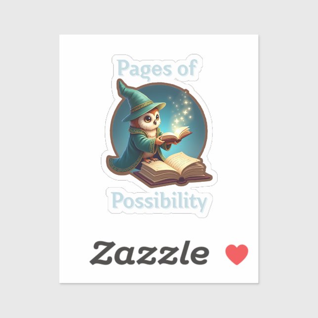 Pages of Possibility - Cute Wizard Owl (Sheet)