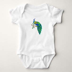 Pagiel Peacock Baby Bodysuit