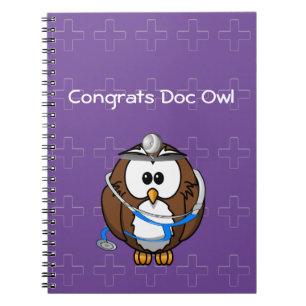 paging doc owl notebook