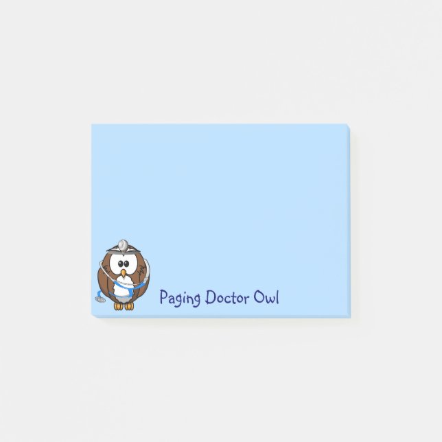 paging Doc Owl Post-it Notes (Front)