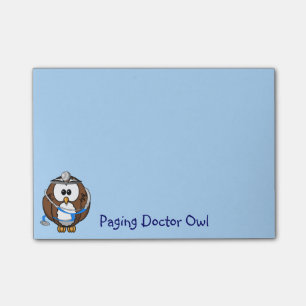 paging Doc Owl Post-it Notes