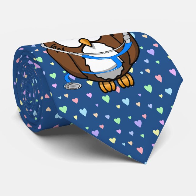 paging Doc Owl Tie (Rolled)