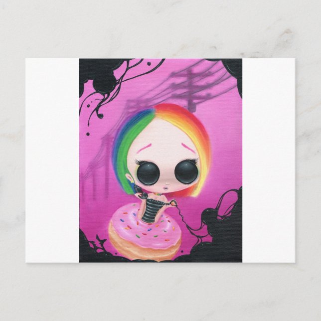 Paging Mr. Rainbow Postcard (Front)