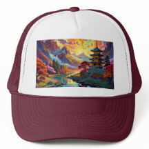 Pagoda and Coloured Landscape 