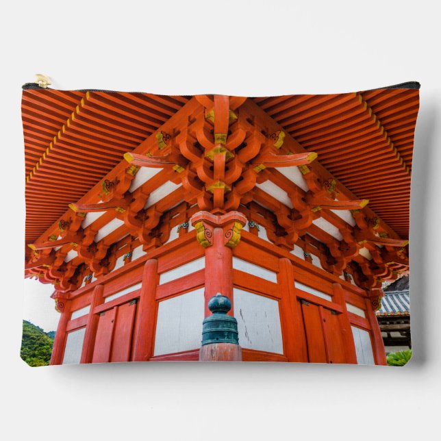 Pagoda bottom up perspective, Miyajima Accessory Pouch (Front)