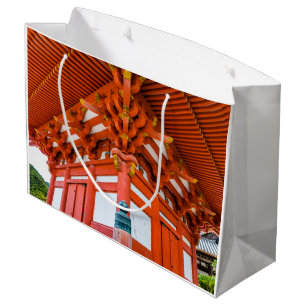 Pagoda bottom up perspective, Miyajima Large Gift Bag