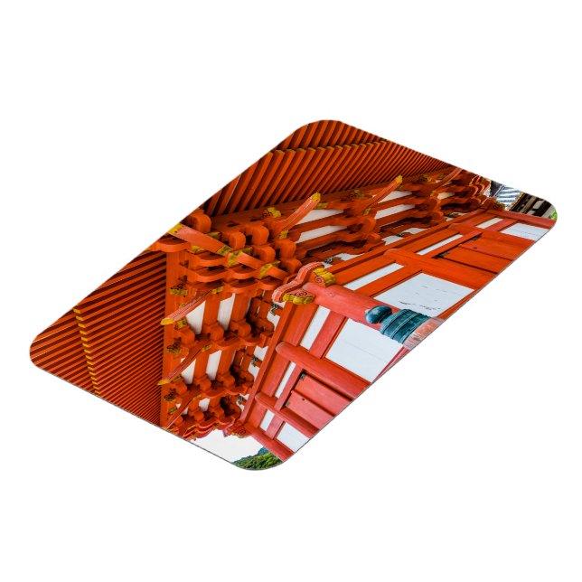 Pagoda bottom up perspective, Miyajima Magnet (Left Side)