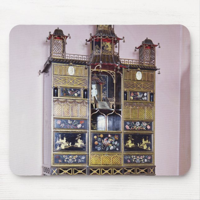 Pagoda cabinet in style of Thomas Chippendale Mouse Mat (Front)
