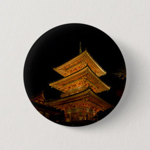 Pagoda Japan Kyoto 6 Cm Round Badge