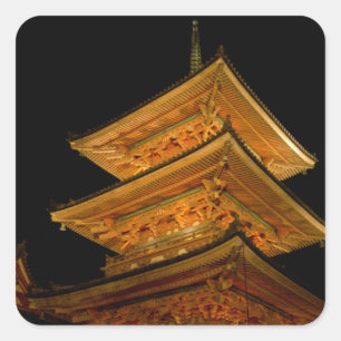 Pagoda Japan Kyoto Square Sticker