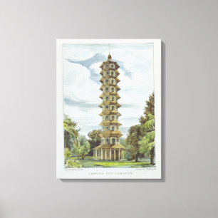 Pagoda, Kew Gardens, plate 9 from 'Kew Gardens: A Canvas Print
