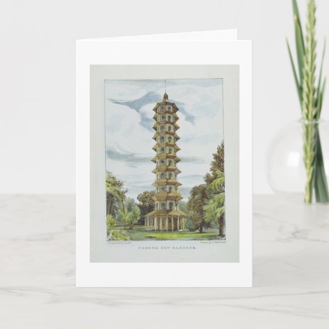 Pagoda, Kew Gardens, plate 9 from 'Kew Gardens: A Card (Front)