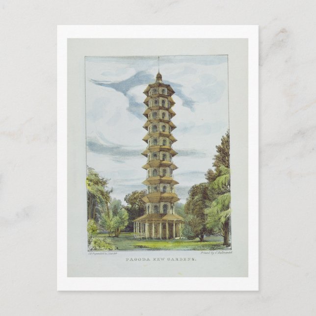 Pagoda, Kew Gardens, plate 9 from 'Kew Gardens: A Postcard (Front)