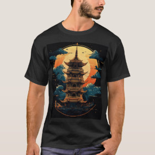 Pagoda Logo Symbol2 Digital Art T-Shirt
