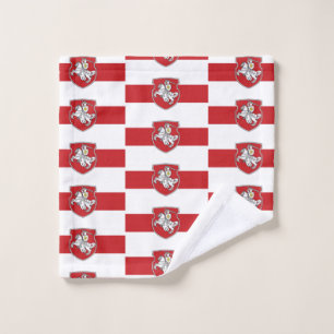 Pagonya Belarus Flag Belarusian White Knight Horse Wash Cloth
