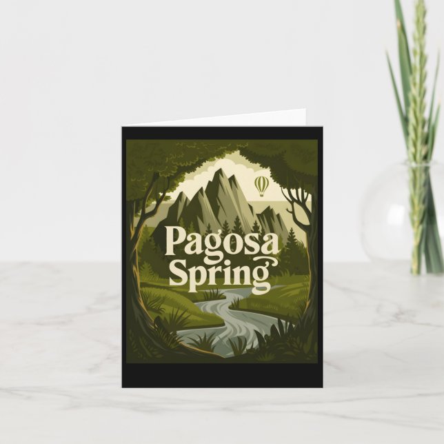 Pagosa Springs – A Hidden Oasis! Sticker  Card (Front)