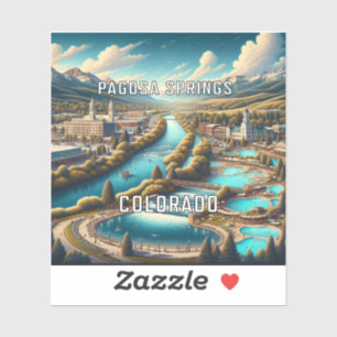 Pagosa Springs Colorado 3 Inch Vinyl Sticker