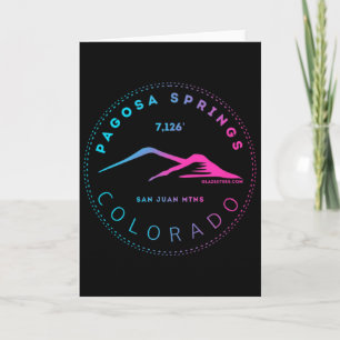 Pagosa Springs Colorado Mountain Town - Elevated R Card