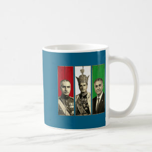 Pahlavi dynasty three generations reza shah coffee mug