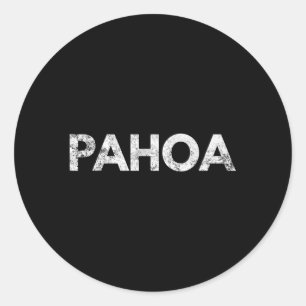 Pahoa Hawaii Big Island Classic Round Sticker