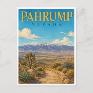 Pahrump Nevada Spring Mountains GeoSaga Postcard