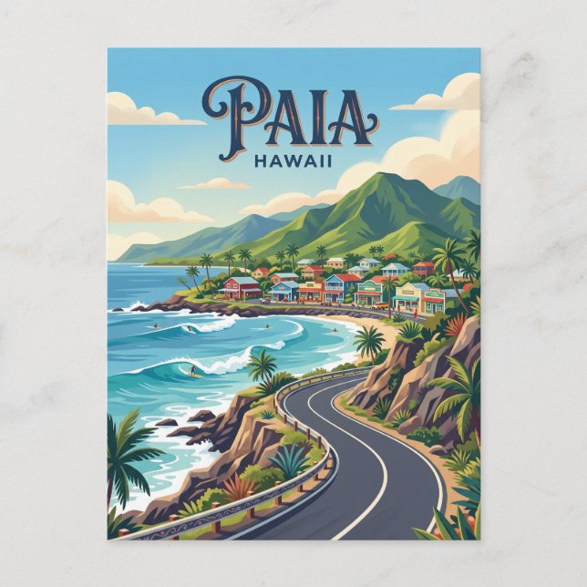 Paia USA Postcard (Front)