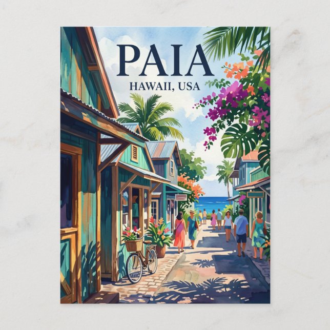 Paia USA Postcard (Front)