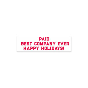 PAID Holidays Self-inking Stamp