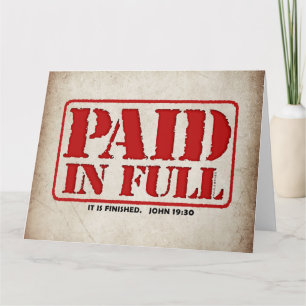 Paid in Full Card