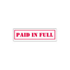 Paid In Full Custom Text Self-inking Stamp