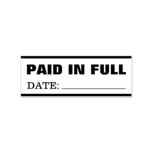 PAID IN FULL RUBBER STAMP