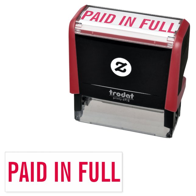 Paid In Full  Self-inking Stamp (In Situ)