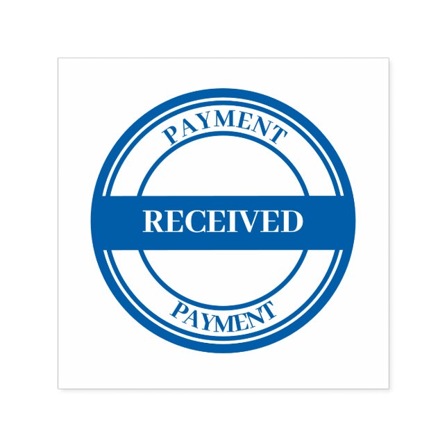 PAID Office Simple Framed red Self-inking Stamp (Design)